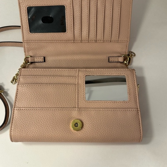 STEVE MADDEN Bmarcie pink quilted woman wallet slim luxury quality crossbody - Picture 4 of 7